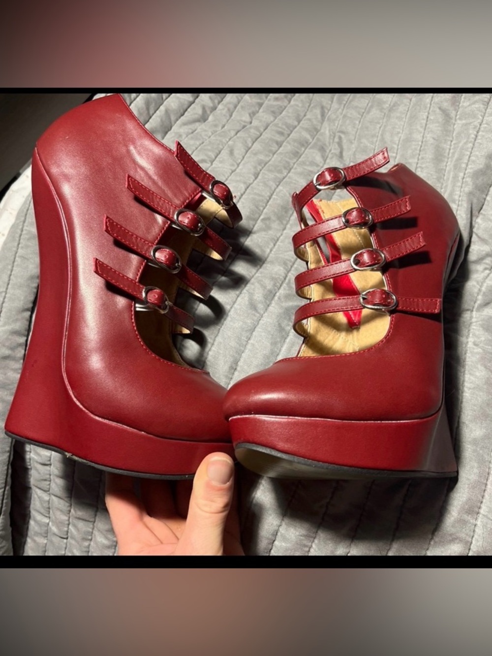 Womens SIZE 12 Sexy PU leather Stiletto Sandals